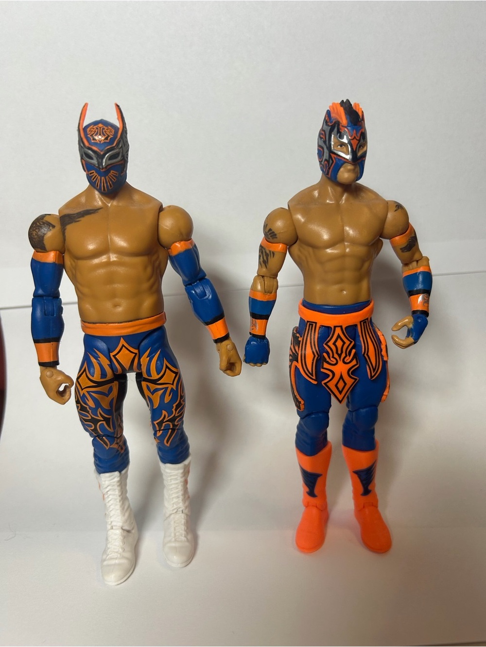 WWE Blue & Orange Masked Luchador Duo Action Figures